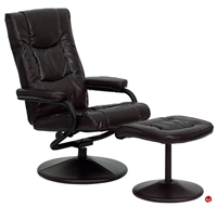 Picture of Brato Swivel Leather Recliner with Ottoman