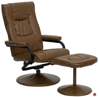 Picture of Brato Swivel Leather Recliner with Ottoman