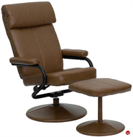 Picture of Brato Swivel Leather Recliner with Ottoman