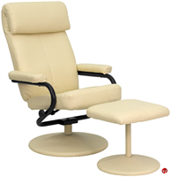 Picture of Brato Swivel Leather Recliner with Ottoman