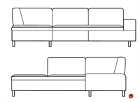 Picture of Paul Brayton Marseilles Reception Lounge 3 Seat Sofa