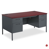 Picture of PAZ Double Pedestal 30" x 60" Steel Teacher Desk