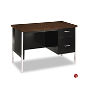 Picture of PAZ Single Pedestal 24" x 45" Steel Teacher Desk