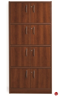 Picture of Laminate 8-Door Locker, 20" x 32" x 70"H, Lock and Handle