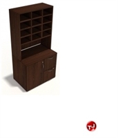 Picture of Laminate Mail Sorter, Storage with Doors