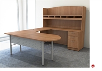 Picture of Peblo 72" U Shape D Top Office Desk Workstation, Hutch