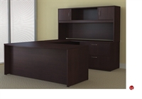 Picture of Peblo 72" U Shape Executive Office Desk Workstation, Overhead Storage