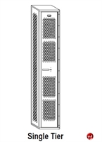 Picture of Perk All Welded Single Tier Locker, 18 x 18 x 60