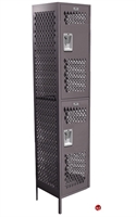 Picture of Perk Steel Double Tier Add On Locker, 24 x 24 x 66