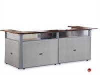 Picture of 2 Person U Shape Reception Office Desk Workstaiton