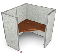 Picture of 60" L Shape Office Desk Cubicle Workstation