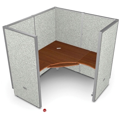 Picture of 60" L Shape Office Desk Cubicle Workstation