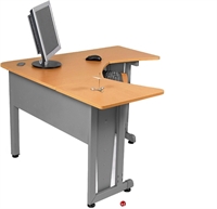 Picture of 60" x 60" L Shape Laminate Office Desk Workstation