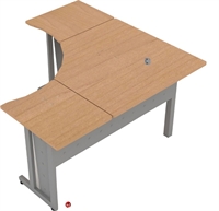 Picture of 60" x 60" L Shape Laminate Office Desk Workstation