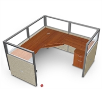 Picture of 72" L Shape Office Desk Cubicle Workstation