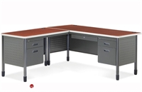 Picture of 72" L Shape Steel Office Desk Workstation