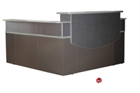 Picture of 72" L Shape Steel Reception Desk Workstation