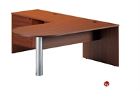 Picture of 72" Laminate D Top Bullet L Shape Office Desk