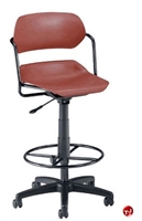 Picture of Armless Plastic Drafting Stool Chair