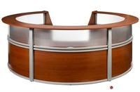 Picture of Contemporary Circular Laminate Reception Office Desk Workstation