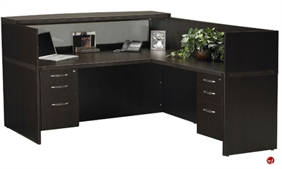 Picture of Laminate 72" L Shape Reception Desk Workstation