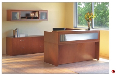 Picture of Laminate 72" L Shape Reception Desk Workstation