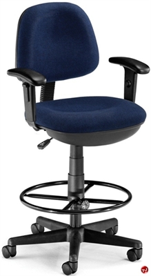 Picture of Office Task Drafting Stool Chair with Arms