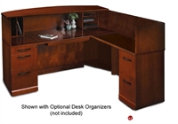 Picture of Veneer 72" L Shape Reception Desk Workstation