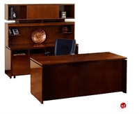 Picture of Veneer Executive Office Desk, Storage Credenza with Overhead