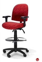 Picture of RFM 48133 Ergonomic Office Task Stool Chair, Footring