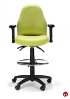 Picture of RFM 48333 Ergonomic High Back Office Task Stool Chair, Footring
