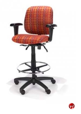 Picture of RFM 58233 Ergonomic Office Task Stool Chair, Footring