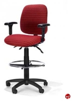 Picture of RFM 5843 Ergonomic Office Task Stool Chair, Footring