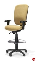 Picture of RFM R3-33 Ergonomic Office Task Stool Chair, Footring