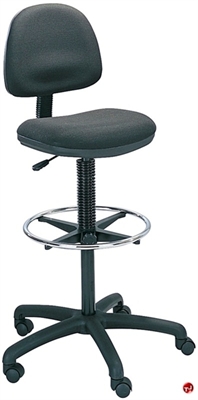 Picture of Mesh Armless Drafting Footring Stool Chair 