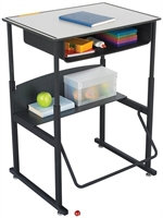 Picture of Rowdy Adjustable Student Training Table, Book Box