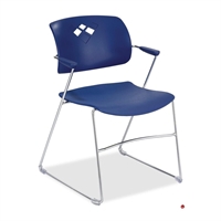 Picture of Rowdy Guest Side Reception Plastic Stack Arm Chair