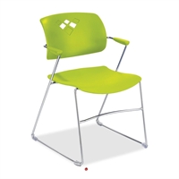Picture of Rowdy Guest Side Reception Plastic Stack Arm Chair