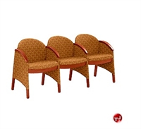 Picture of Rowdy Reception Lounge 3 Chair Tandem Modular Seating
