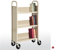 Picture of 3 Tier Single Sided Mobile Book Truck, 31" x 13" x 42"