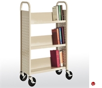 Picture of 3 Tier Single Sided Mobile Book Truck, 31" x 13" x 42"