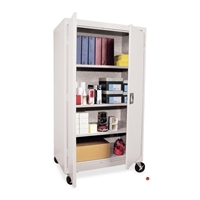 Picture of Elite Transport Mobile Single Door Storage Cabinet, Adjustable Shelves, 36" x 24" x 66"