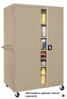 Picture of Elite Transport Mobile Single Door Storage Cabinet, Adjustable Shelves, 46" x 24" x 66"