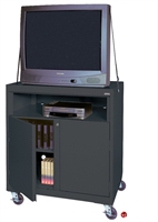 Picture of Heavy Duty Welded Steel Mobile LCD TV Storage Cabinet, 36" x 24" x 42"
