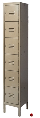 Picture of Traditional 12" 6 Tier Steel Locker, 6 Openings, 12" x 18" x 78"