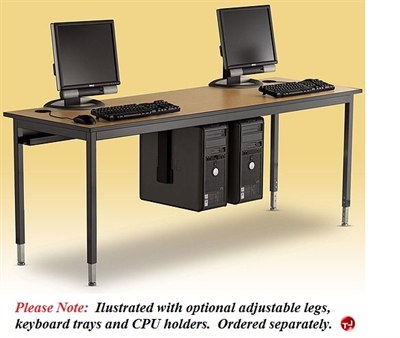 Picture of 24" x 72" Fixed Height Training Computer Table