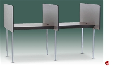 Picture of Cluster of 2, Adjustable Height Study Carrel Double Workstation