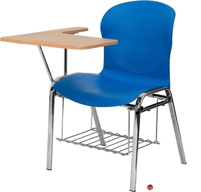 Picture of Student Plastic Shell Chair with Tablet Arm, Book Rack