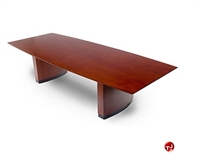 Picture of TRIA 12', 48" x 144" Veneer Boat Shape Office Conference Table