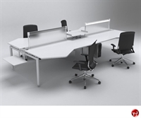 Picture of TRIA 4 Person Cluster Teaming Office Desk Workstation